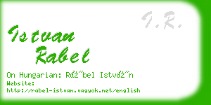 istvan rabel business card